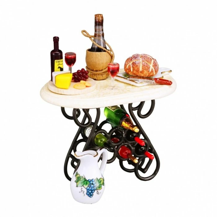 Wine Tasting Table with Accessories