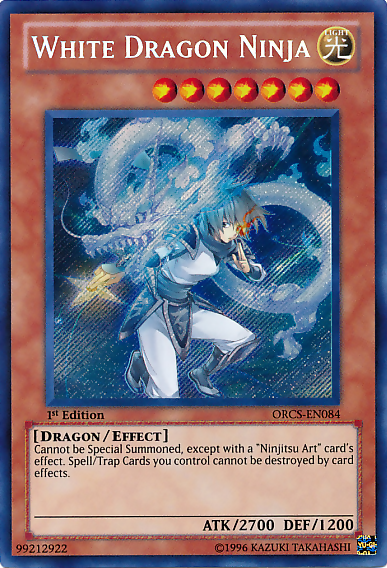 White Dragon Ninja (ORCS-EN084) 1st Edition Secret Rare