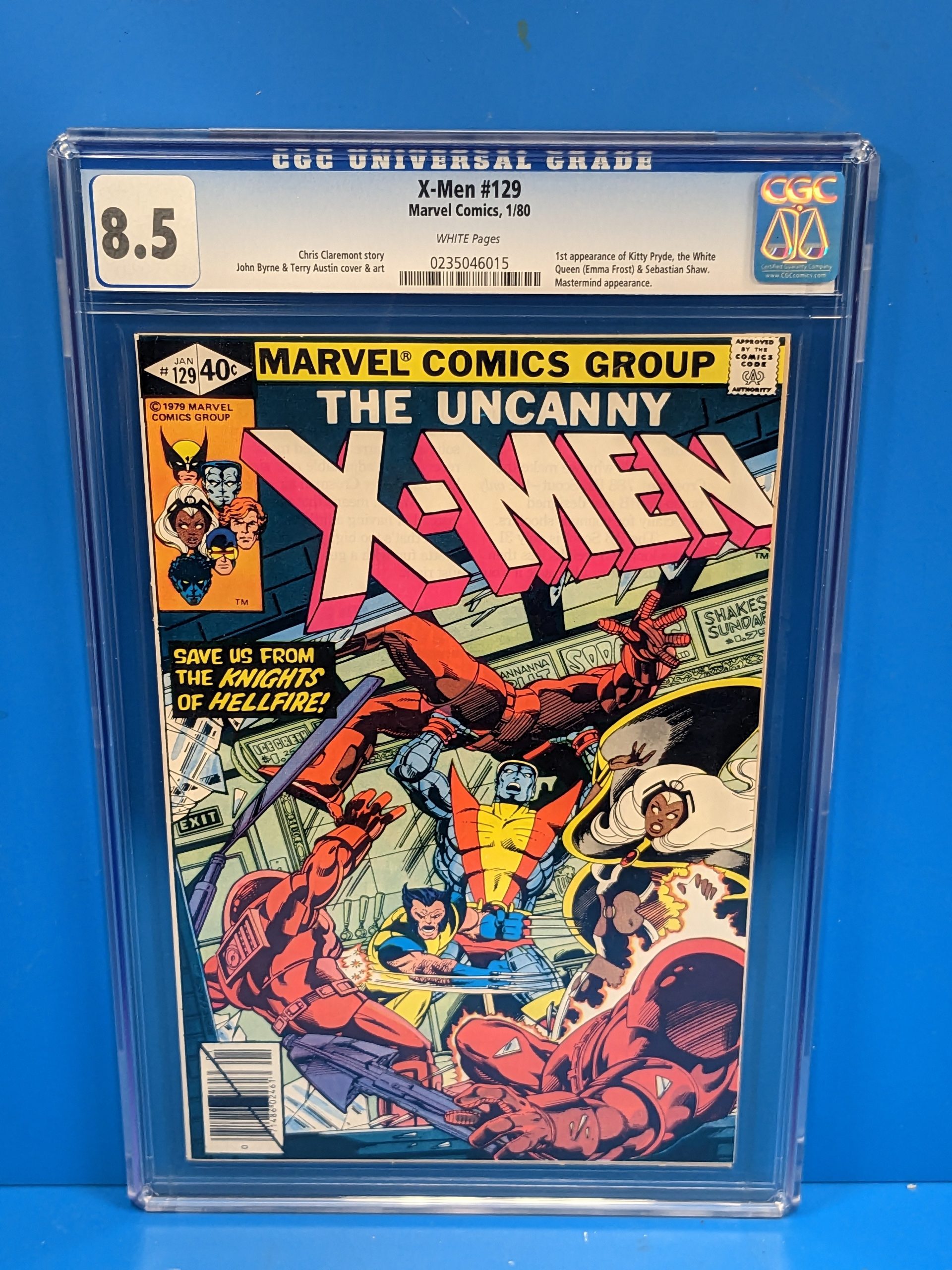 Uncanny X-Men (1963 Series) #129 (CGC 8.5) 1st Kitty Pryde, White Quee