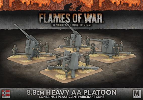 Flames of War: WWII: German (GBX119) - 8.8cm Heavy AA Platoon (Plastic