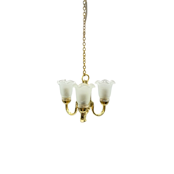 3 Arm Tulip Chandelier