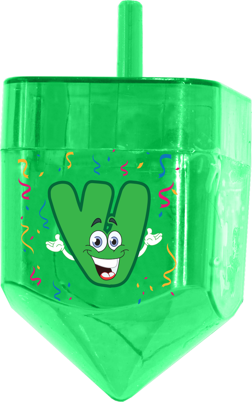 24 Fillable Dreidels in Assorted Colors