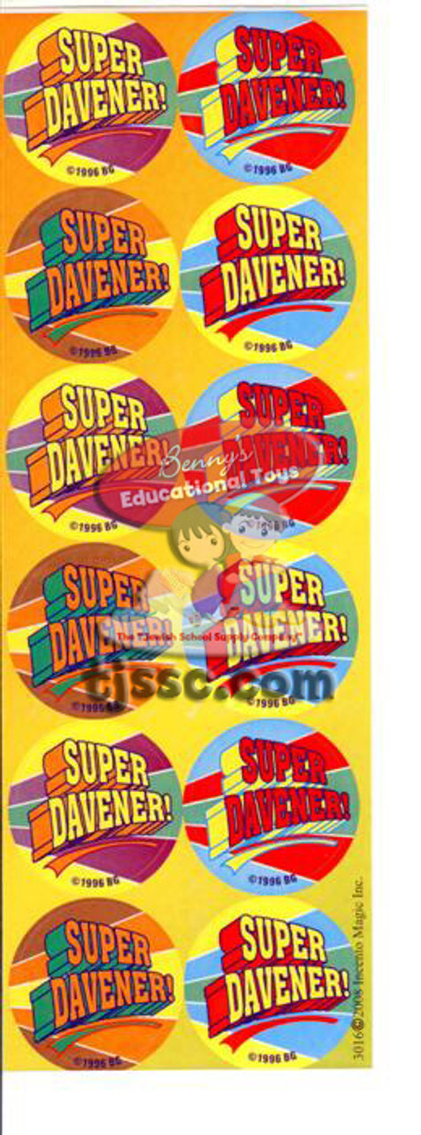 Super Davener Sticker Dots - Jewish Stickers