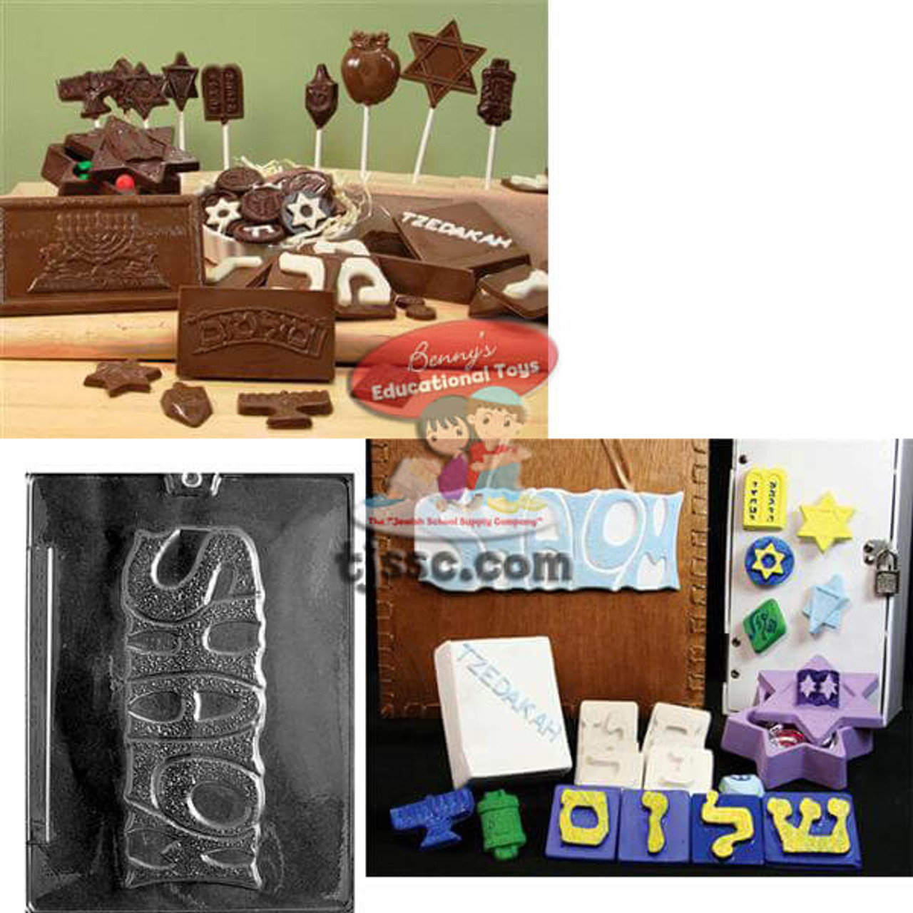 Shalom Sign Chocolate/Plaster Mold