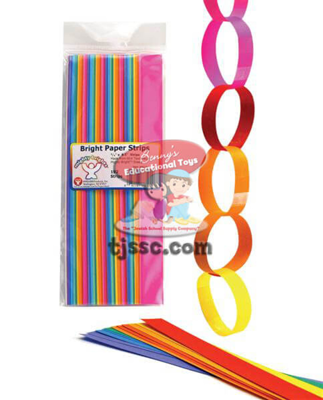 Bright Paper Strips - Great for Sukkot Decorations