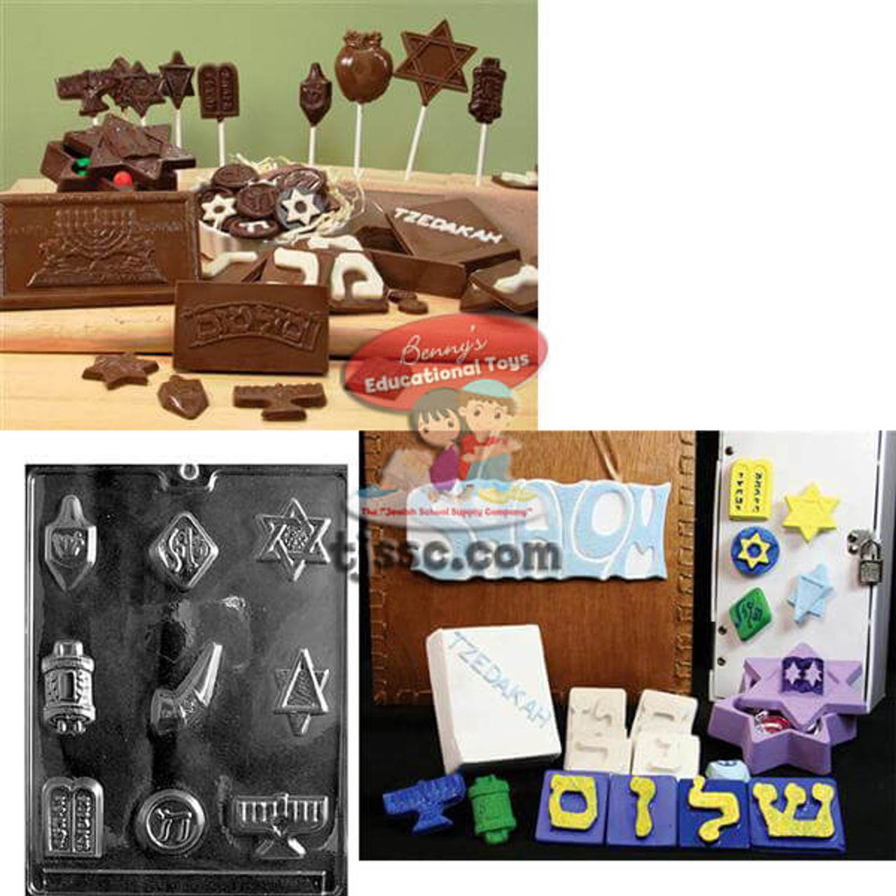 Jewish Assorted Chocolate/Plaster Mold