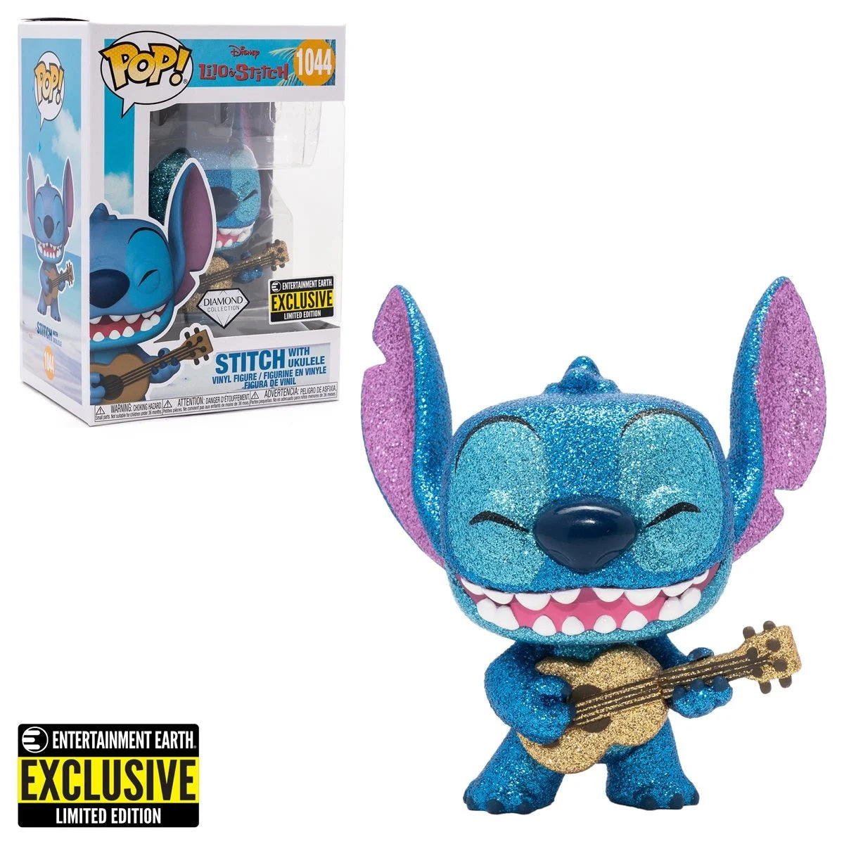 POP Figure: Disney Lilo & Stitch #1044 - Stitch with Ukelele (EE) (Dia