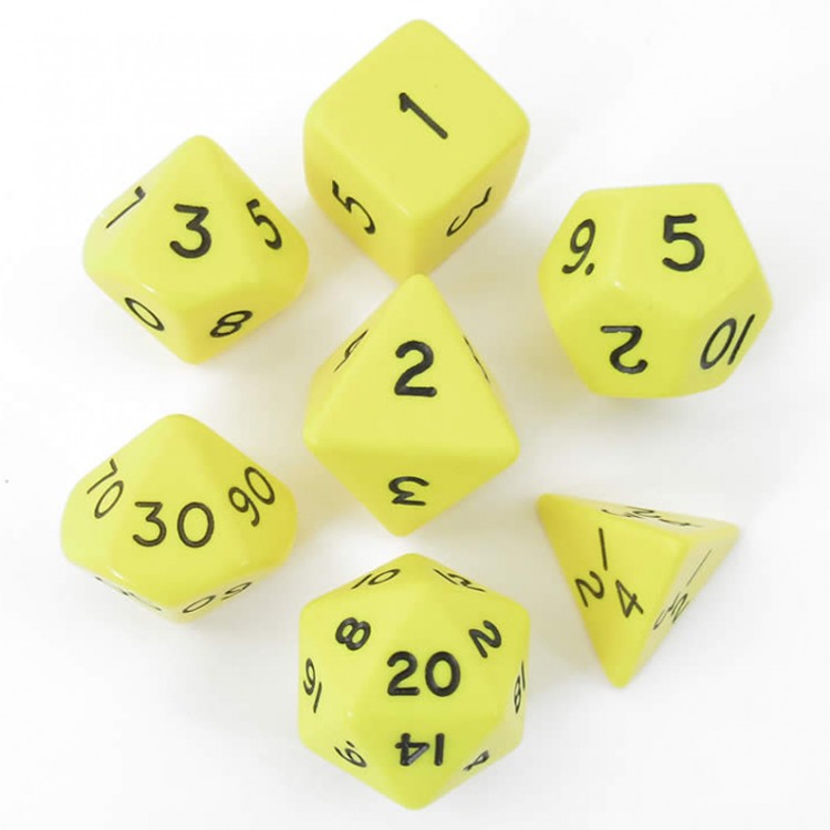 KPL 13043: Jumbo - Poly Set: Yellow w/ black (7)