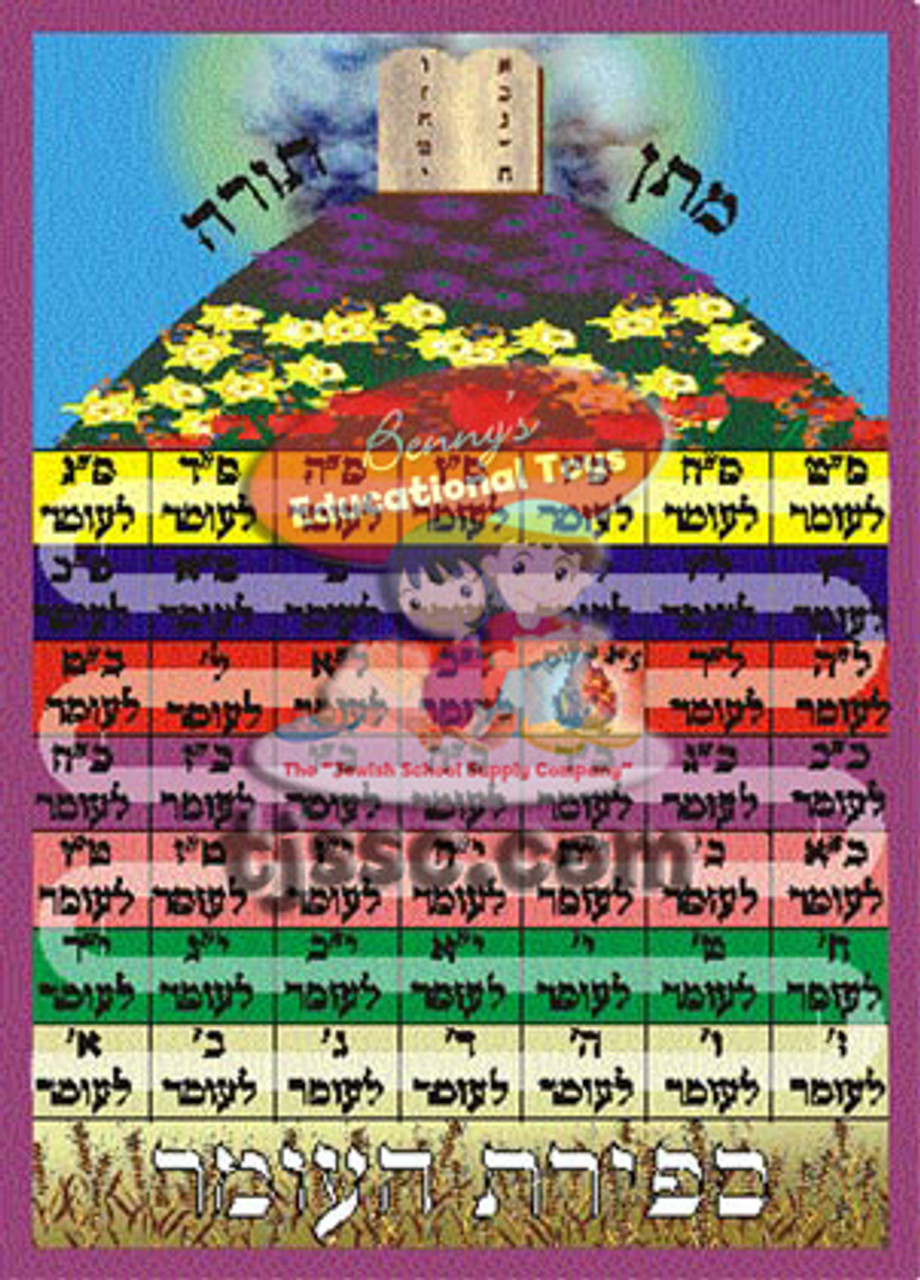 Sefirat Ha'Omer Chart Large (20 Pcs.)