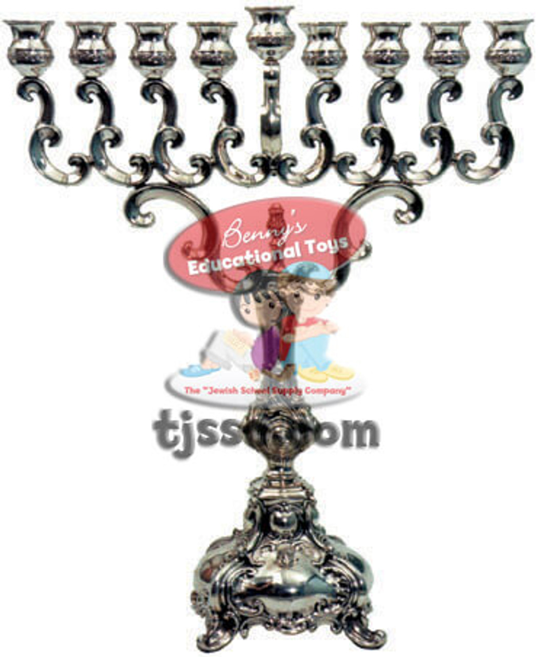 Silver Photo Style Menorah Card Stock (20 Pcs.)
