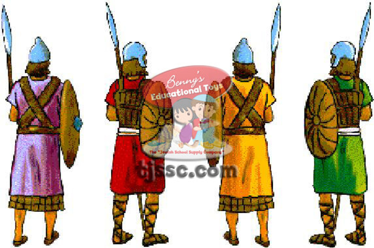 Soldiers - Rear Facing (4 pcs.) Card Stock (20 Sets)