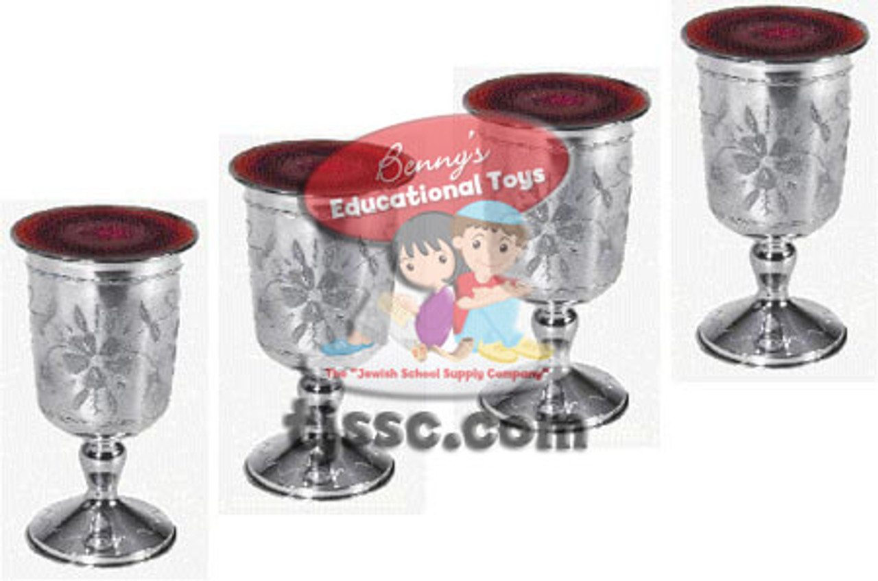 Medium Cups Flower design (4 pcs.) Card Board Cutouts (20 Sets)