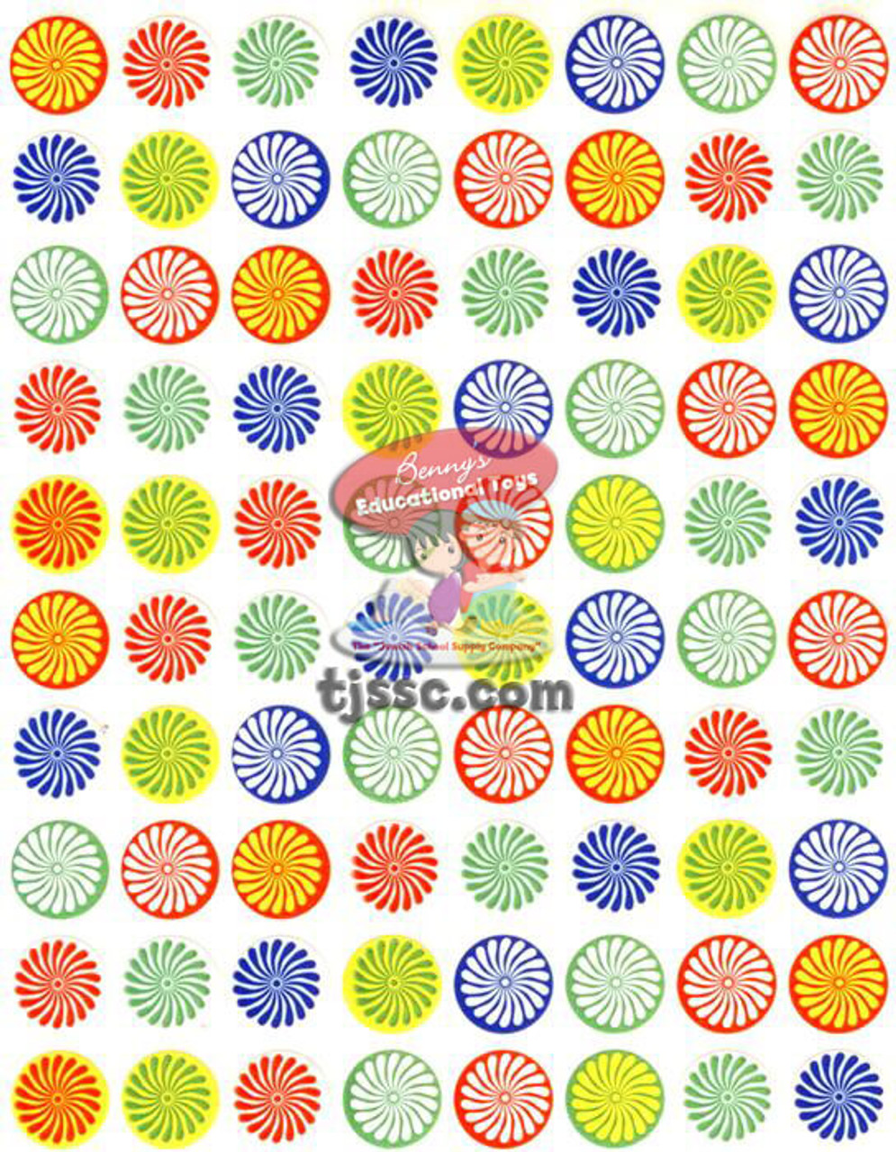 Small printed Shavshevet Stickers 25 Sheets (80 in each sheet)