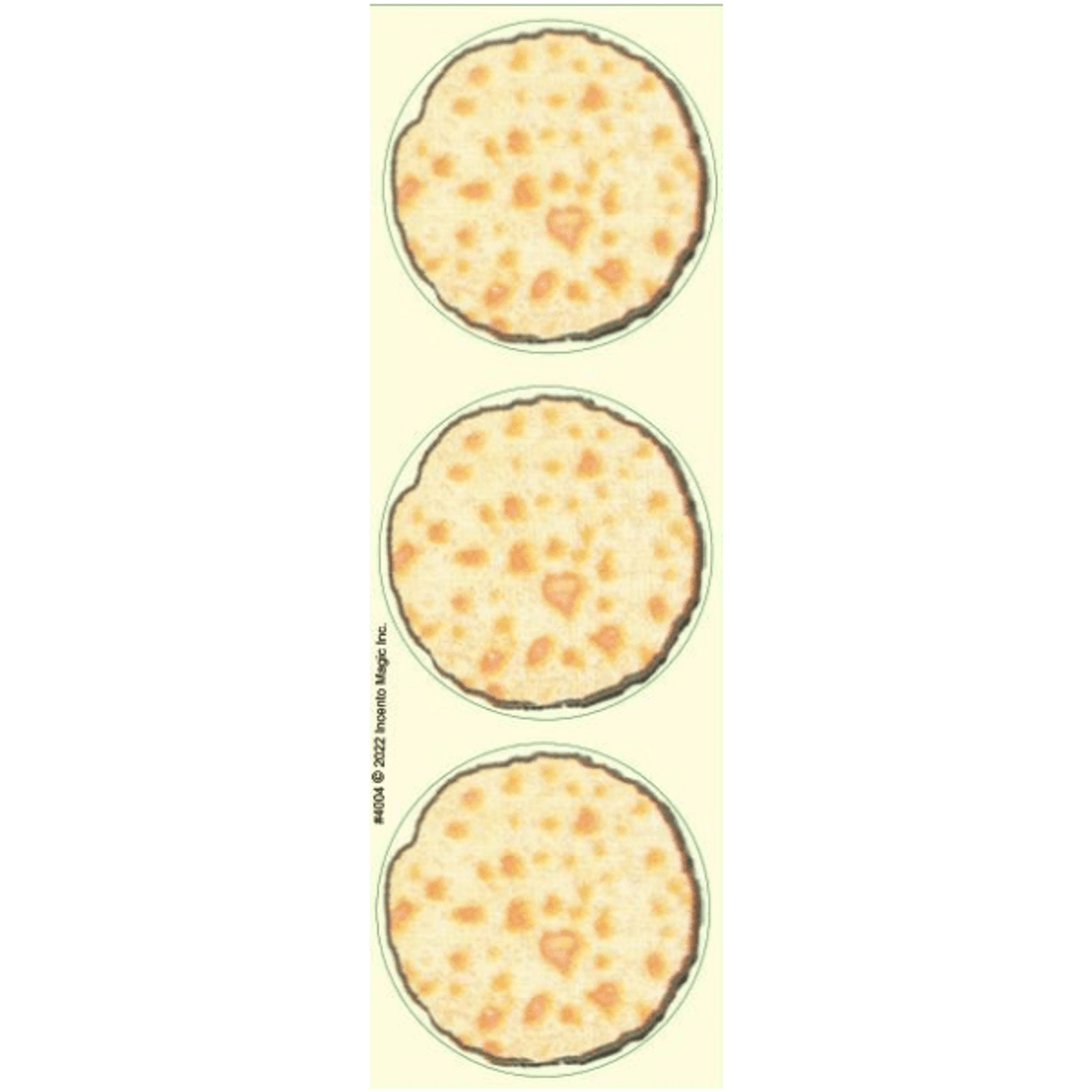 Jumbo Round Matzah Stickers 2.5" (18)