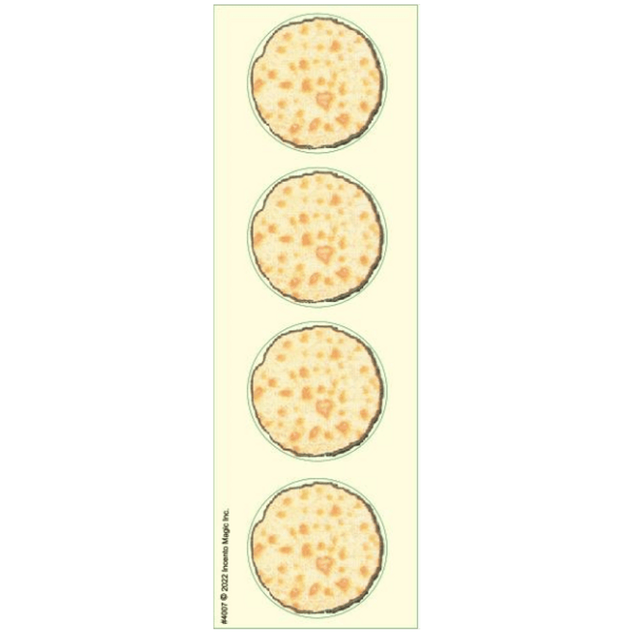 Round Matzah Stickers 1.75" - Large (24 Stickers)