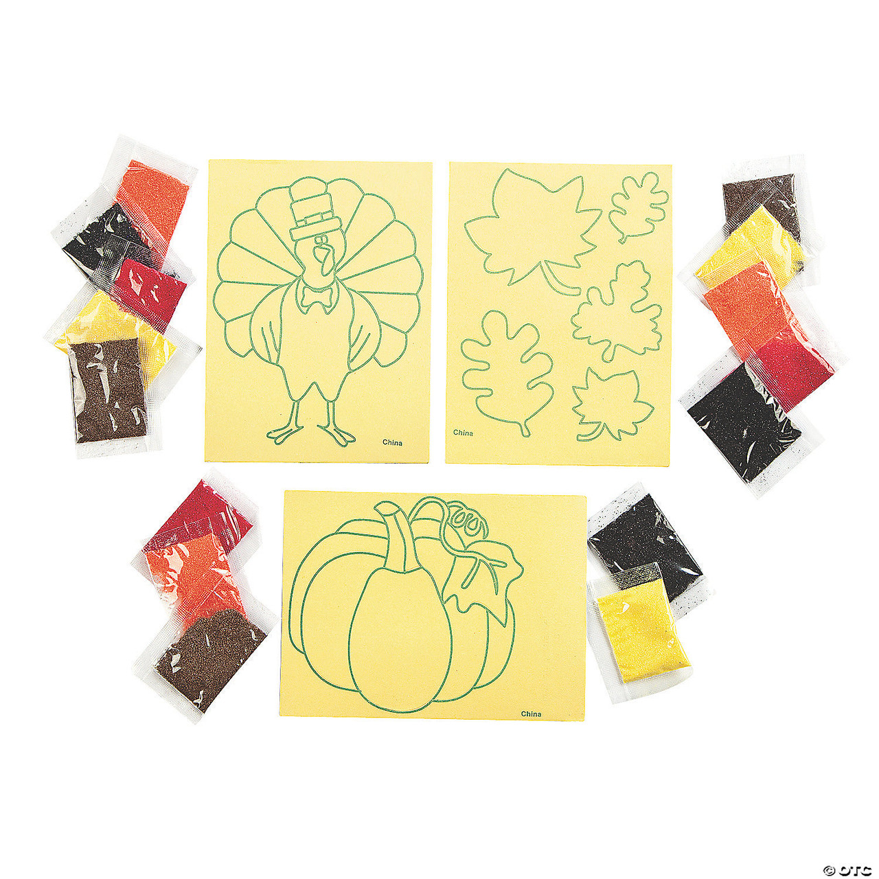 Fall Sand Art Picture Craft Kit - Makes 12