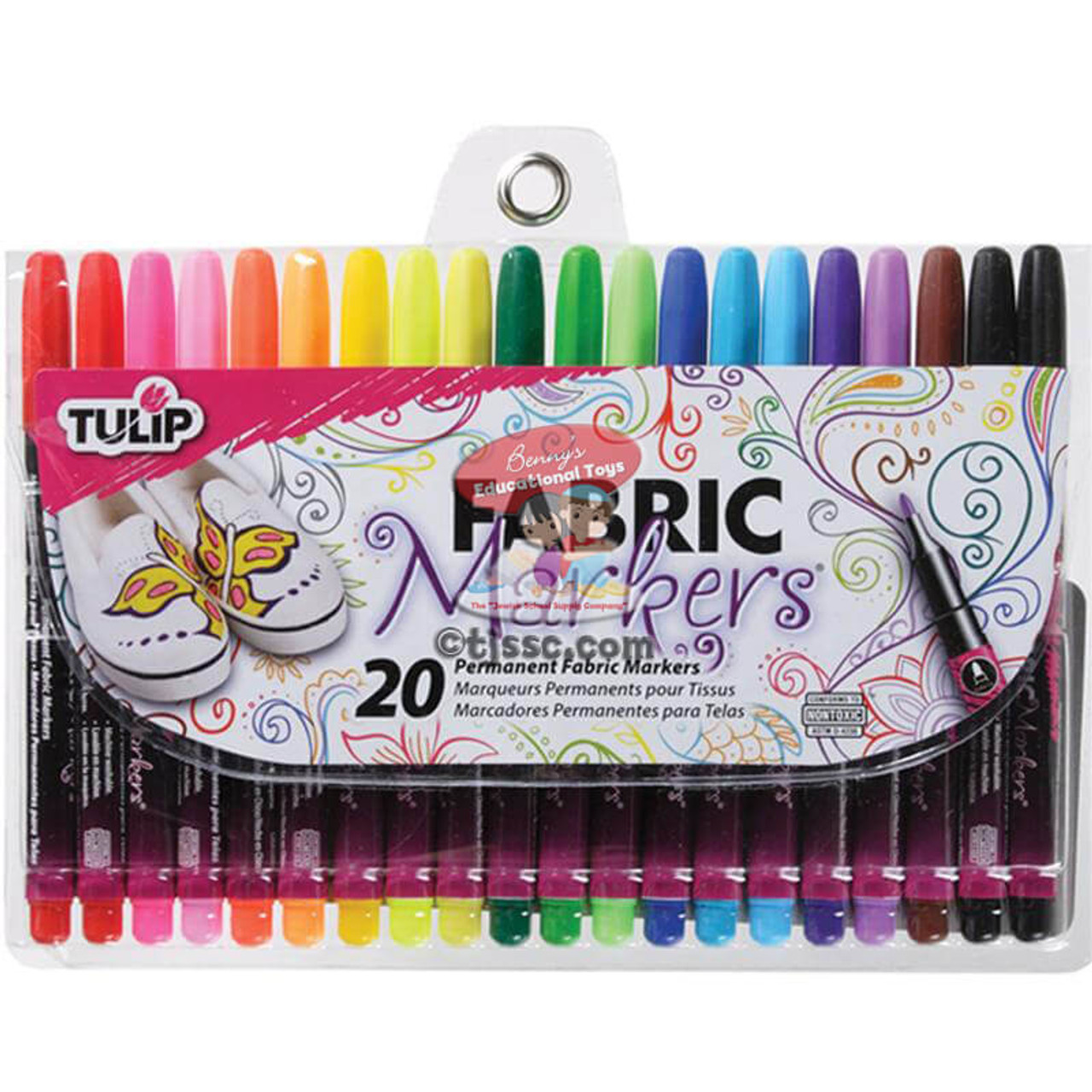 Multi 20 Pack Fabric Markers