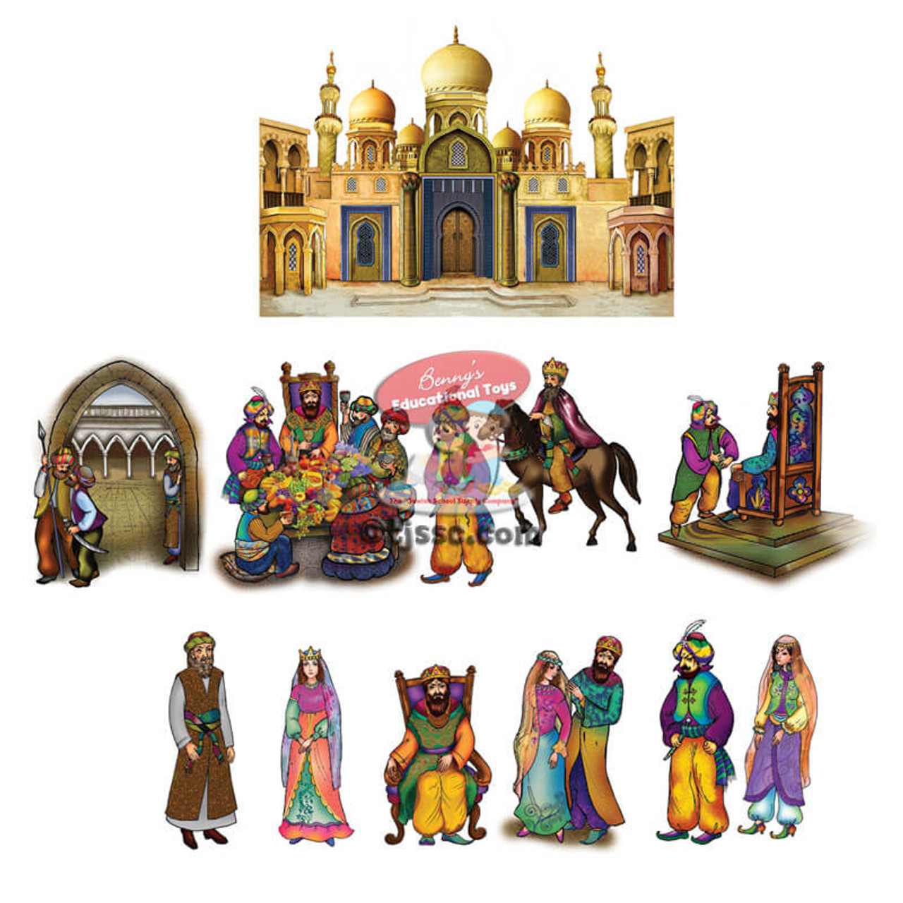 Purim Megilah Story Jumbo Sign Set