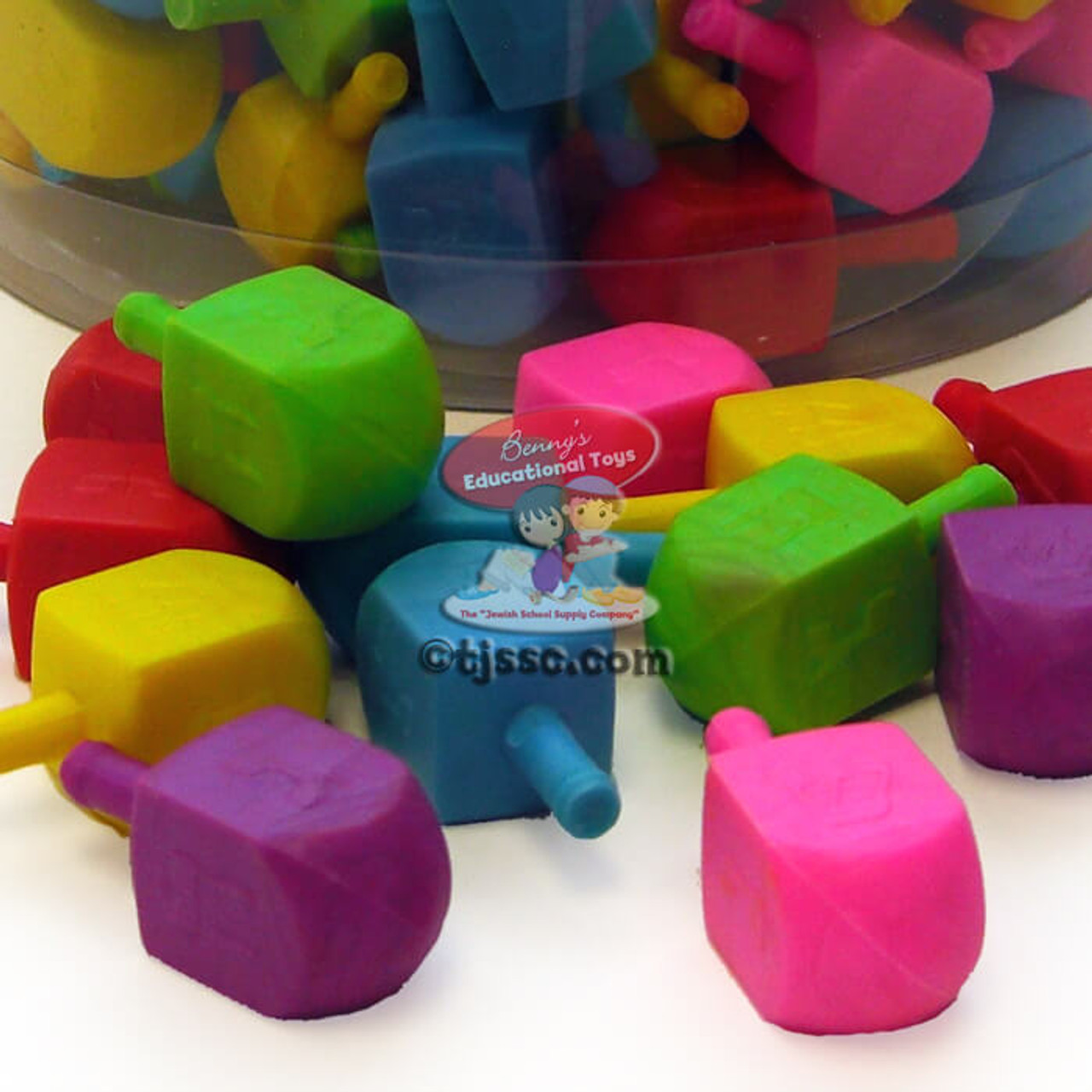 Dreidel Erasers (100 in pack)