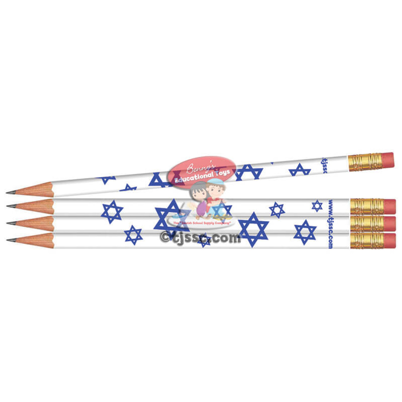 Stars of David Pencils (12)