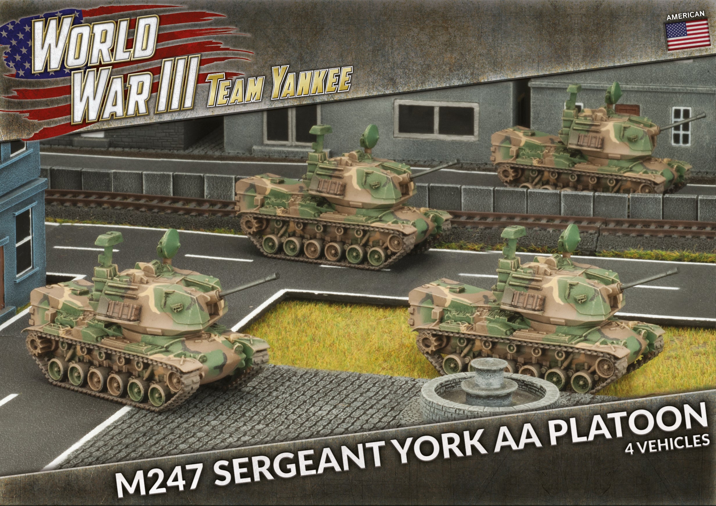 Flames of War: Team Yankee WW3: USA (TUBX10) - M247 Sergeant York AA P
