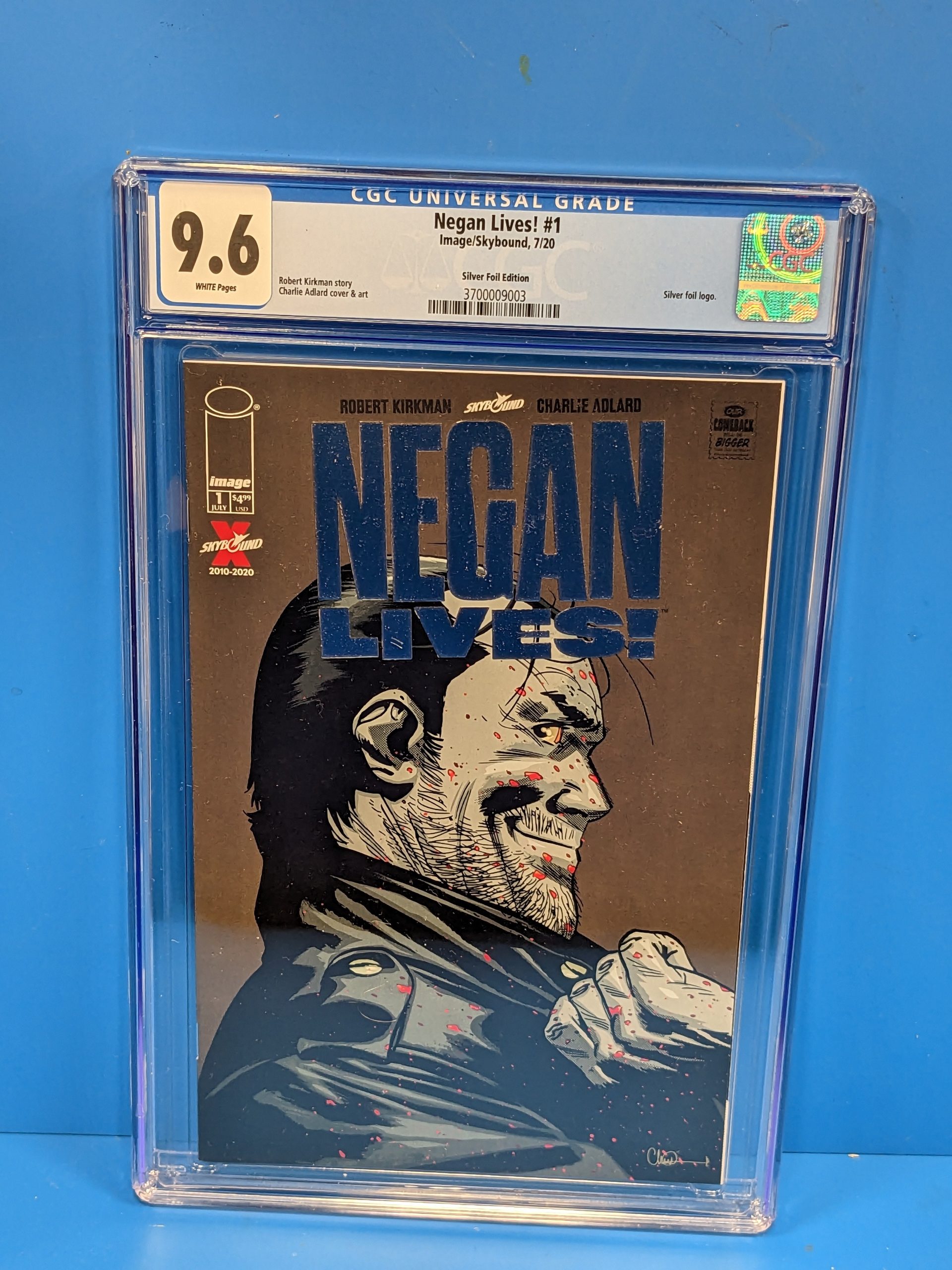 Negan Lives (2020 Series) #1 (CGC 9.6) Silver Foil Retailer Variant Co