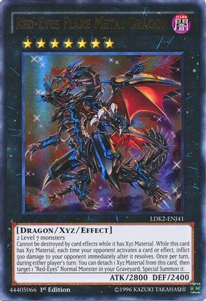 Red-Eyes Flare Metal Dragon (LDK2-ENJ41) Ultra Rare - Near Mint Unlimi
