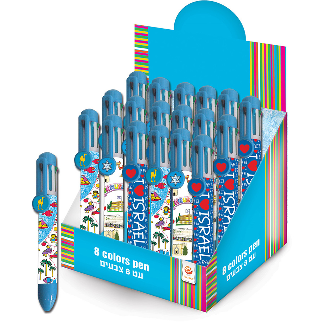 Israel Map 8 Color Pen - On Sale! (As low as $2.89 in Bulk)