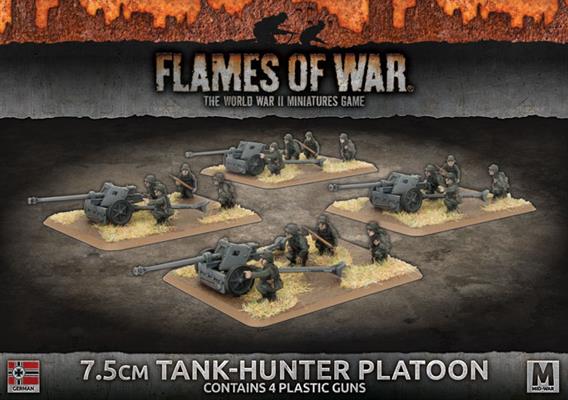Flames of War: WWII: German (GBX116) - 7.5cm Tank Hunter Platoon (Plas