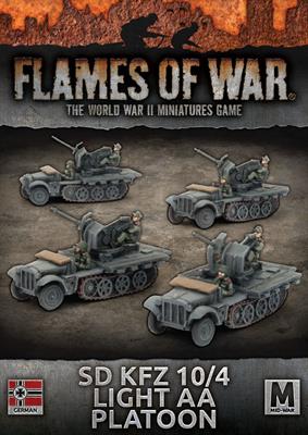 Flames of War: WWII: German (GBX111) - Sd Kfz 10/4 Light AA Platoon (E