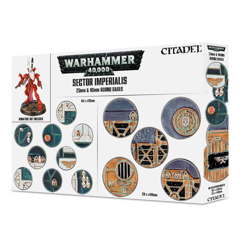 Citadel Hobby: Bases - 40K: Sector Imperialis - 25mm & 40mm Round (40