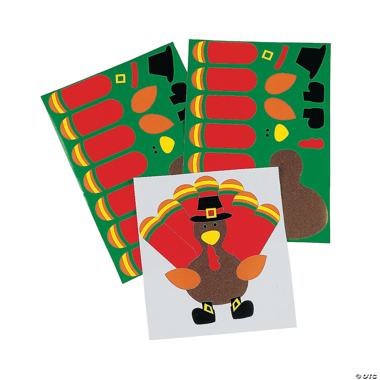 Turkey Sticker Sheets - 12 Pc.