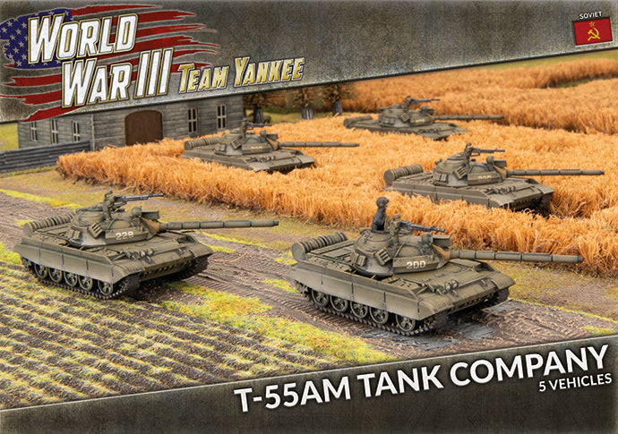 Flames of War: Team Yankee WW3: Soviet (TSBX22) - T-55AM Tank Company