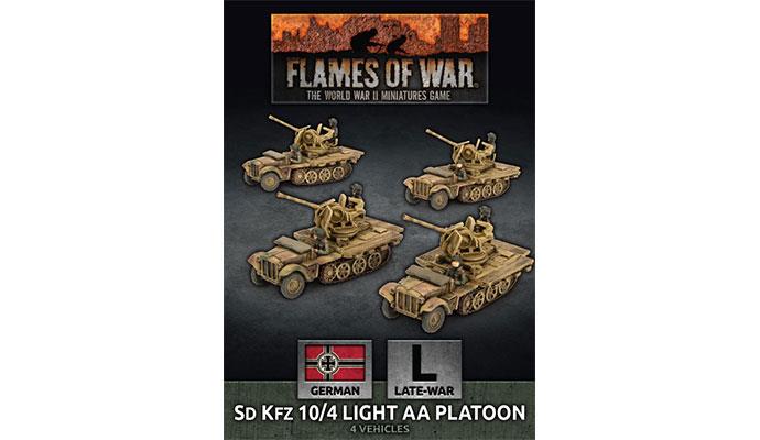 Flames of War: WWII: German (GBX147) - SdKfz 10/4 Light AA Platoon (Pl