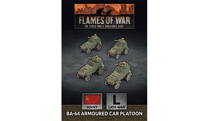 Flames of War: WWII: Soviet (SBX76) - BA-64 Armoured Car Platoon (Plas