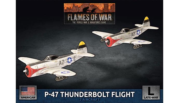 Flames of War: WWII: USA (UBX85) - P-47 Thunderbolt Fight Flight (1:14