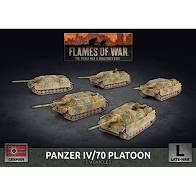 Flames of War: WWII: German (GBX67) - Panzer IV/70 (V) (late) Platoon