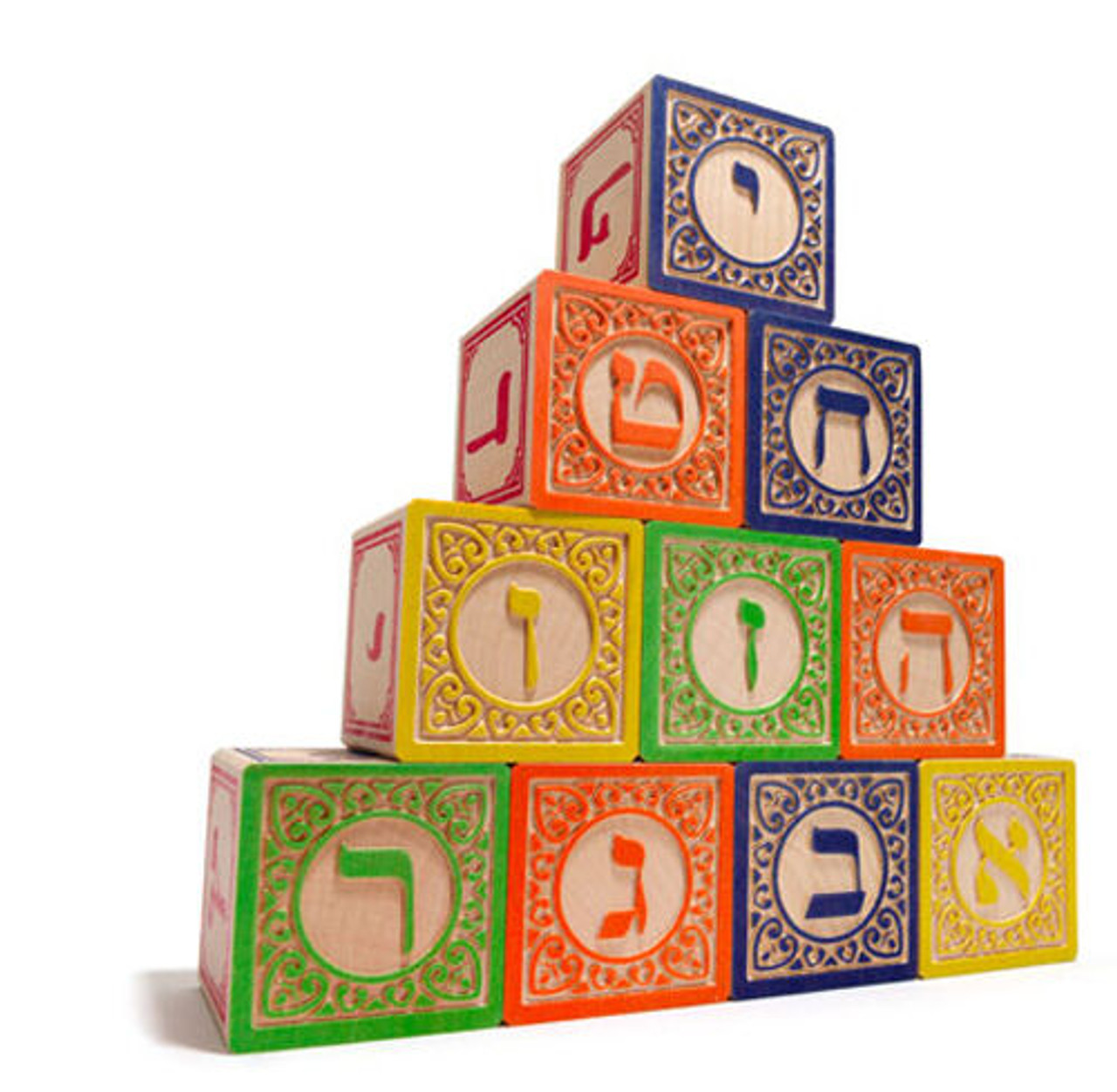 "Uncle Goose" Wooden Aleph Bet Blocks
