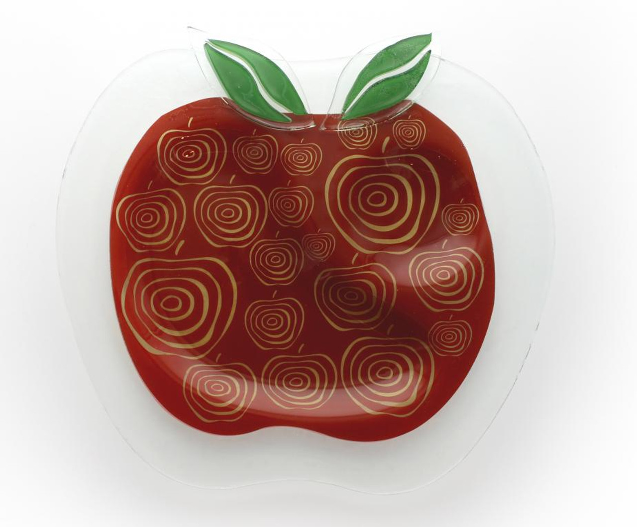 Apple Glass Plate for Rosh Hashanah