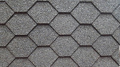 Black Hexagon Asphalt Shingles