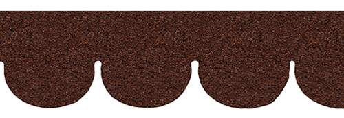 Red Fishscale Asphalt Shingles