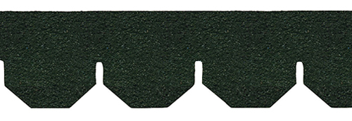 Green Hexagon Asphalt Shingles
