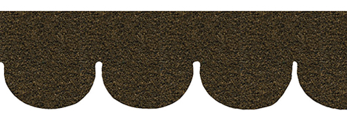 Brown Fishscale Asphalt Shingles