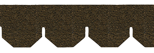 Brown Hexagon Asphalt Shingles