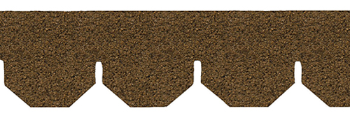 Tan Hexagon Asphalt Shingles