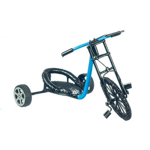 Blue and Black Pedal Car