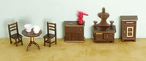 1/4" Scale Kitchen Set, 9 pc.