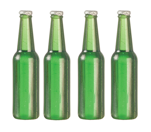 Beer Bottles Set, Green, 4 pc.