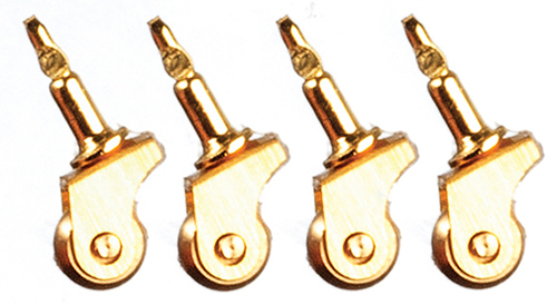 Casters, Brass, 4 pc.