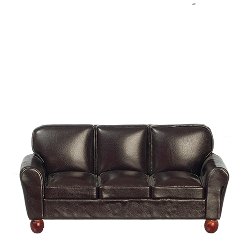 Leather Sofa, Brown